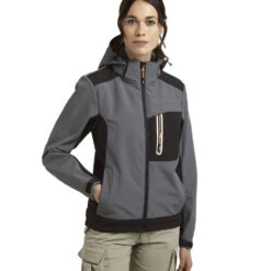 Veste De Travail Softshell CARBON TECH Diadora 20 Veste De Travail Softshell CARBON TECH Diadora -Vêtements Travail Série veste de travail softshell carbon tech diadora gris action3