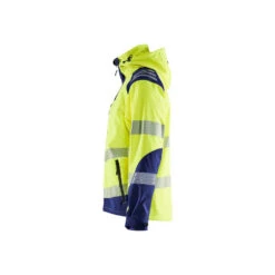 Veste De Travail Softshell Haute-visibilité Stretch Blaklader -Vêtements Travail Série veste de travail softshell haute visibilite stretch blaklader jaune marine gauche