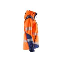 Veste De Travail Softshell Haute-visibilité Stretch Blaklader -Vêtements Travail Série veste de travail softshell haute visibilite stretch blaklader orange marine droite