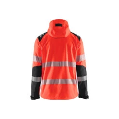 Veste De Travail Softshell Haute-visibilité Stretch Blaklader -Vêtements Travail Série veste de travail softshell haute visibilite stretch blaklader rouge dos