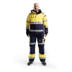 Veste Haute Visibilité Blaklader Hardshell 25 Veste Haute Visibilité Blaklader Hardshell -Vêtements Travail Série veste haute visibilite blaklader hardshell jaune bleu marine porte