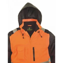 Blouson Haute Visibilité 2 En 1 Manches Amovibles Coverguard Hi-Way XTRA -Vêtements Travail Série veste haute visibilite coverguard hi way xtra orange detail