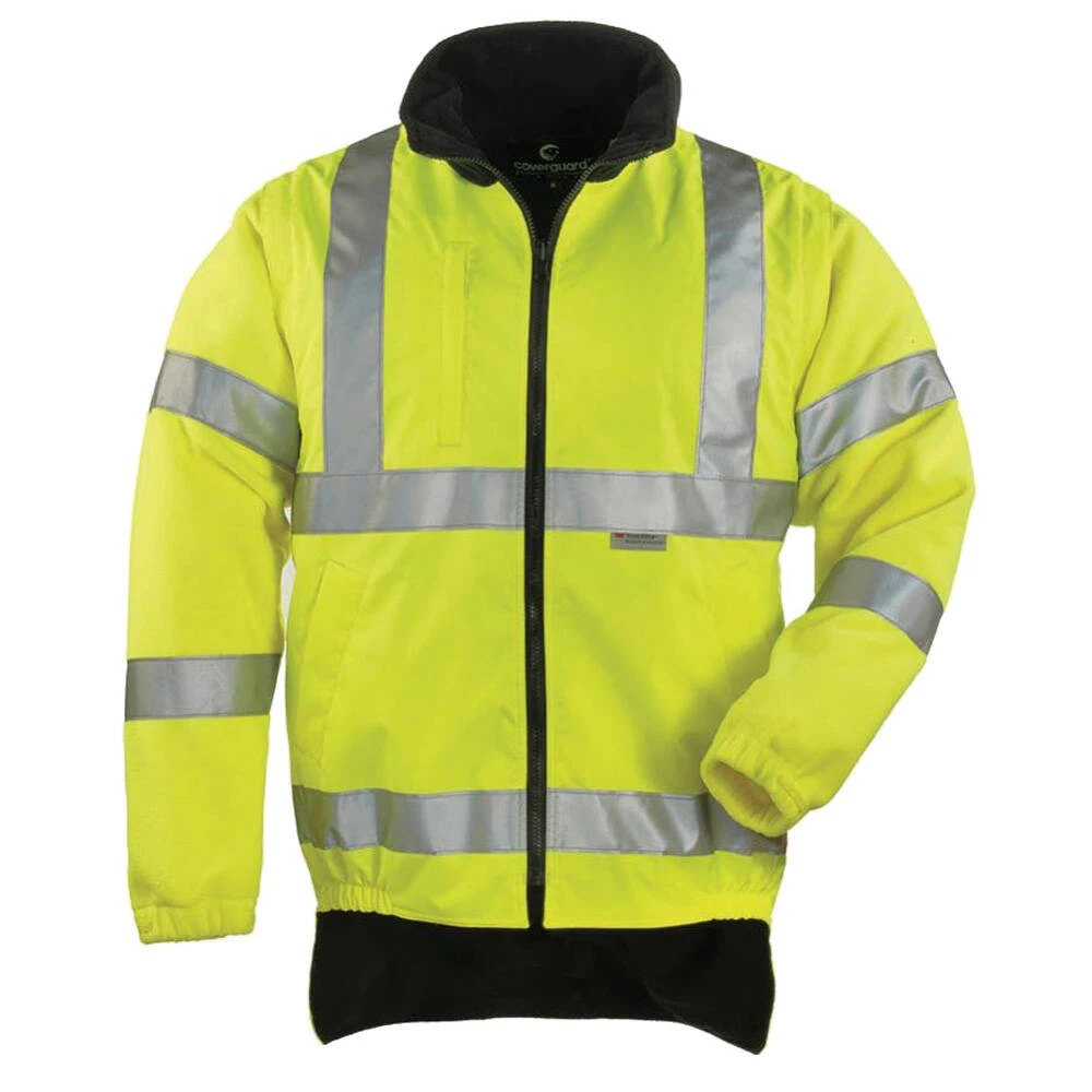 Veste Haute Visibilité 2 En 1 Doublée Polaire Manches Amovibles Coverguard Hi-Aay 3 Veste Haute Visibilité 2 En 1 Doublée Polaire Manches Amovibles Coverguard Hi-Aay