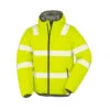 Veste Haute Visibilité En Polyester Recyclé RESULT -Vêtements Travail Série veste haute visibilite en polyester recycle result jaune face 2 1