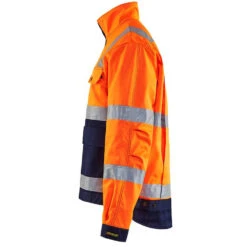 Veste Haute Visibilité Blaklader Bicolore Poche Badge 31 Veste Haute Visibilité Blaklader Bicolore Poche Badge -Vêtements Travail Série veste haute visibilite homme blaklader orange marine cote2 2