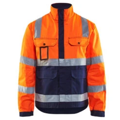 Veste Haute Visibilité Blaklader Bicolore Poche Badge 28 Veste Haute Visibilité Blaklader Bicolore Poche Badge -Vêtements Travail Série veste haute visibilite homme blaklader orange marine 2