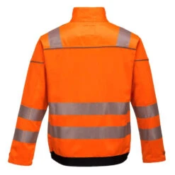 Veste Haute Visibilité Portwest VISION 12 Veste Haute Visibilité Portwest VISION -Vêtements Travail Série veste haute visibilite portwest vision orange noir dos