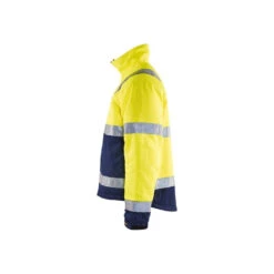 Veste Hiver Blaklader Haute Visibilité -Vêtements Travail Série veste hiver haute visibilite blaklader jaune marine cote 2