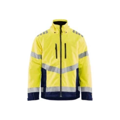 Veste Hiver Haute Visibilité Blaklader EN20471 CLASSE 3 -Vêtements Travail Série veste hiver haute visibilite blaklader jaune marine 9