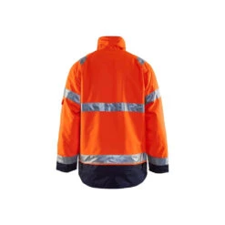 Veste Hiver Haute Visibilité Blaklader Imperméable -Vêtements Travail Série veste hiver haute visibilite blaklader orange marine dos 3
