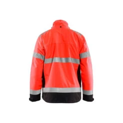 Veste Hiver Haute Visibilité Blaklader EN20471 CLASSE 3 -Vêtements Travail Série veste hiver haute visibilite blaklader rouge noir dos 4