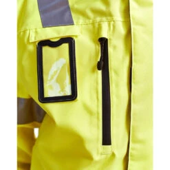 Veste Imperméable Haute Visibilité Blaklader -Vêtements Travail Série veste impermeable haute visibilite blaklader jaune bleu marine detail