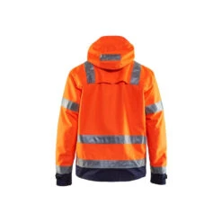 Veste Imperméable Haute Visibilité Blaklader -Vêtements Travail Série veste impermeable haute visibilite blaklader orange marine dos