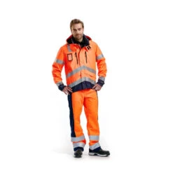 Veste Imperméable Haute Visibilité Blaklader -Vêtements Travail Série veste impermeable haute visibilite blaklader orange marine porte