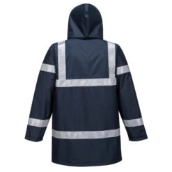 Veste De Pluie Anti-statique Portwest BIZFLAME RAIN -Vêtements Travail Série veste impermeable portwest bizflame navy dos 1