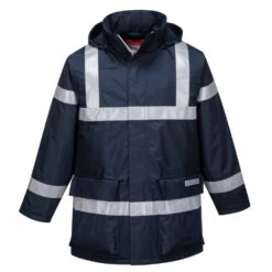 Veste De Pluie Anti-statique Portwest BIZFLAME RAIN -Vêtements Travail Série veste impermeable portwest bizflame navy 1