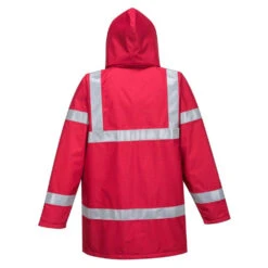 Veste De Pluie Anti-statique Portwest BIZFLAME RAIN -Vêtements Travail Série veste impermeable portwest bizflame rouge dos 1