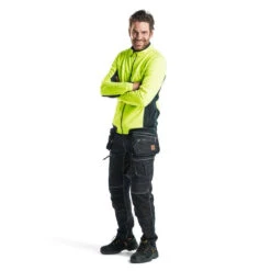 Veste Micropolaire Blaklader Anti Peluches -Vêtements Travail Série veste micropolaire blaklader jaune noir porte 2