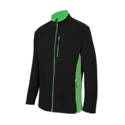Veste Polaire Bicolore VELILLA -Vêtements Travail Série veste polaire bicolore velilla noir lime