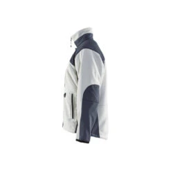 Veste Polaire Blaklader Coupe-vent 3 Couches -Vêtements Travail Série veste polaire coupe vent blaklader blanc gris cote 2