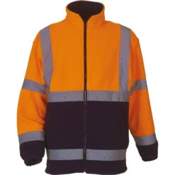 Veste Polaire Haute Visibilité Yoko -Vêtements Travail Série veste polaire haute visibilite yoko orange marine