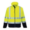 Veste Softshell Haute Visibilité Portwest BICOLORE 3 COUCHES -Vêtements Travail Série veste softshel haute visibilite portwest bicolore 3 couches jaune marine