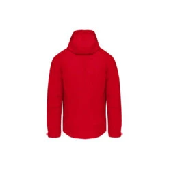 Veste Softshell A Capuche Amovible KARIBAN -Vêtements Travail Série veste softshell a capuche amovible kariban rouge dos