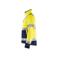 Veste Softshell Haute Visibilité Blaklader Bicolore -Vêtements Travail Série veste softshell haute visibilite blaklader jaune marine cote 2 1
