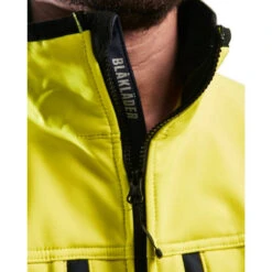 Veste Softshell Haute Visibilité Blaklader Bicolore -Vêtements Travail Série veste softshell haute visibilite blaklader jaune marine detail 1