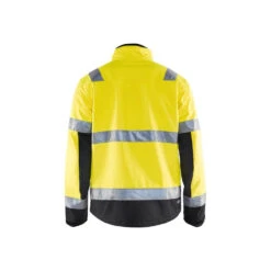 Veste Softshell Haute Visibilité Blaklader Bicolore -Vêtements Travail Série veste softshell haute visibilite blaklader jaune noir dos 1