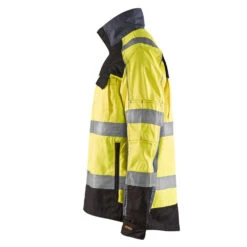 Veste Haute Visibilité Blaklader Transport -Vêtements Travail Série veste transport homme blaklader jaune noir cote 2
