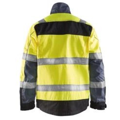 Veste Haute Visibilité Blaklader Transport -Vêtements Travail Série veste transport homme blaklader jaune noir dos