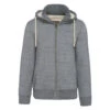 Veste Vintage Molleton Doublée Sherpa KARIBAN -Vêtements Travail Série veste vintage molleton doublee sherpa kariban gris face
