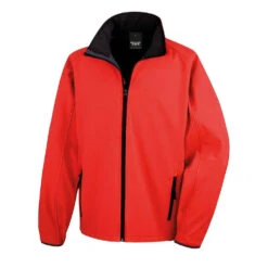 Veste Softshell Homme Result Core Printable -Vêtements Travail Série veste softshell result core rouge